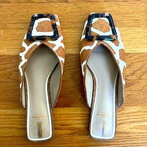 Sam Edelman Cow/Giraffe Print Mule
